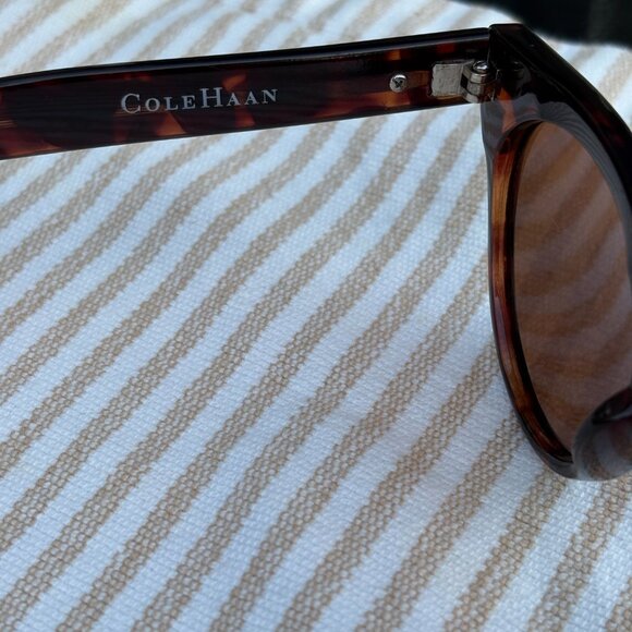 Cole Haan C16090 21 Polarized Retro Sunglasses Tortoise Brown Polarized - Picture 6 of 9